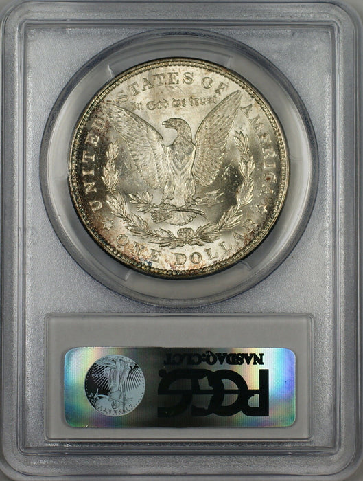 1921 Morgan Silver Dollar $1 Coin PCGS MS-62 Toned Rim (Ta)