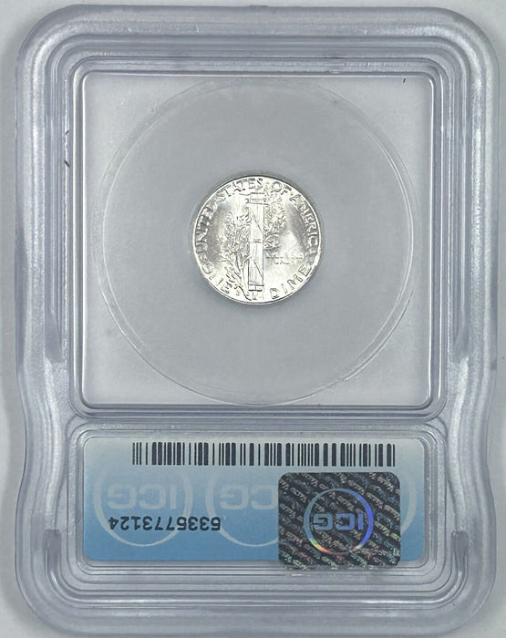 1944-S Mercury Silver Dime 10c Coin ICG MS 64 FB (54) C