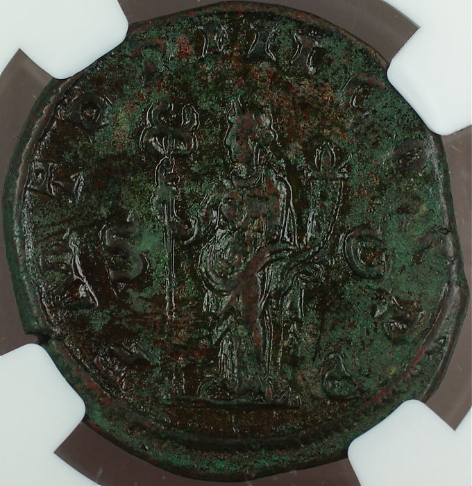 Philip I 244-249 AD, Bronze Sestertius, Roman Empire, NGC Choice VF Ancient