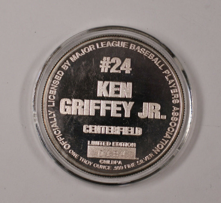 Ken Griffey Junior 24 Centerfield Limited Edition Fine Silver Round Proof Medal