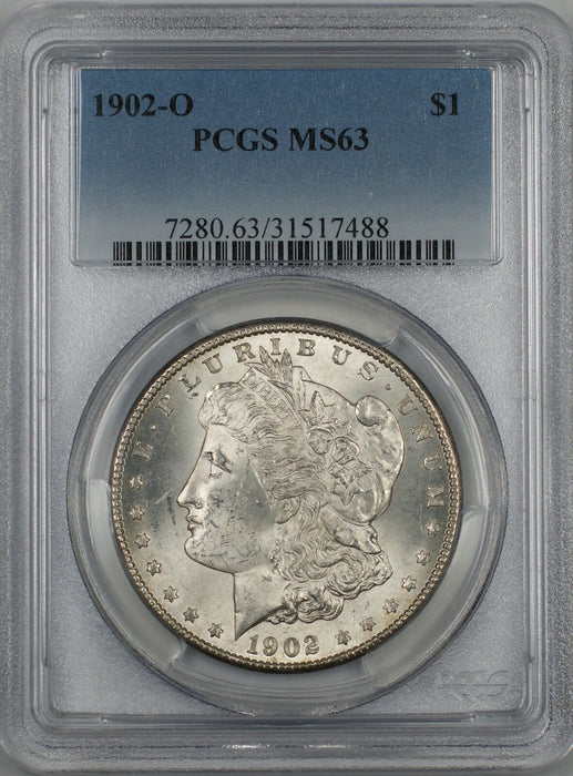 1902-O Morgan Silver Dollar $1 Coin PCGS MS-63 (4A)