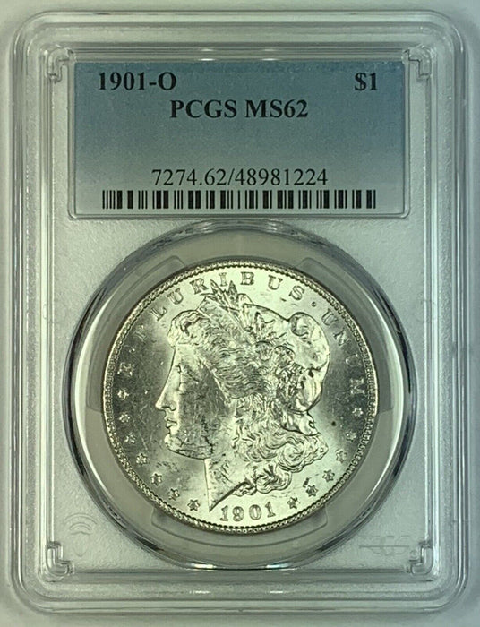 1901-O Morgan Silver $1 Dollar Coin PCGS MS 62 (6) D