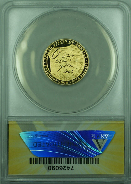 2012-W $5 Star Spangled Banner Proof Gold Commemorative ANACS PF-66 DCAM