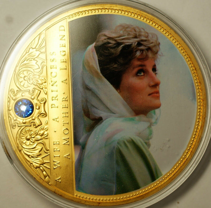 Portraits of Princess Diana Cairo Commem Large Proof Medal Non-precious Metal