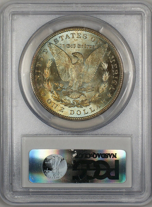 1887 Morgan Silver Dollar $1 Coin PCGS MS-64 Nicely Toned Reverse (13b)
