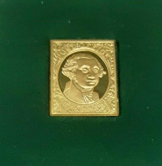 USPS Presidents Collection .999 Fine Gold Stamp/Case  George Washington