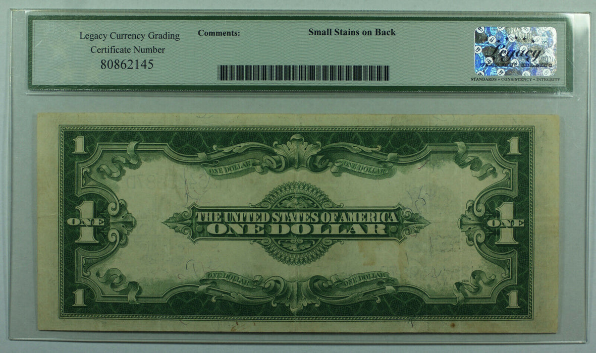 1923 One Dollar Silver Certificate Large Note $1 Fr. 237 Legacy VF-30 (A)