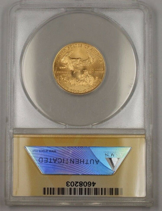 1999-W With W Emergency Issue $10 American Gold Eagle Coin ANACS MS-60 Details