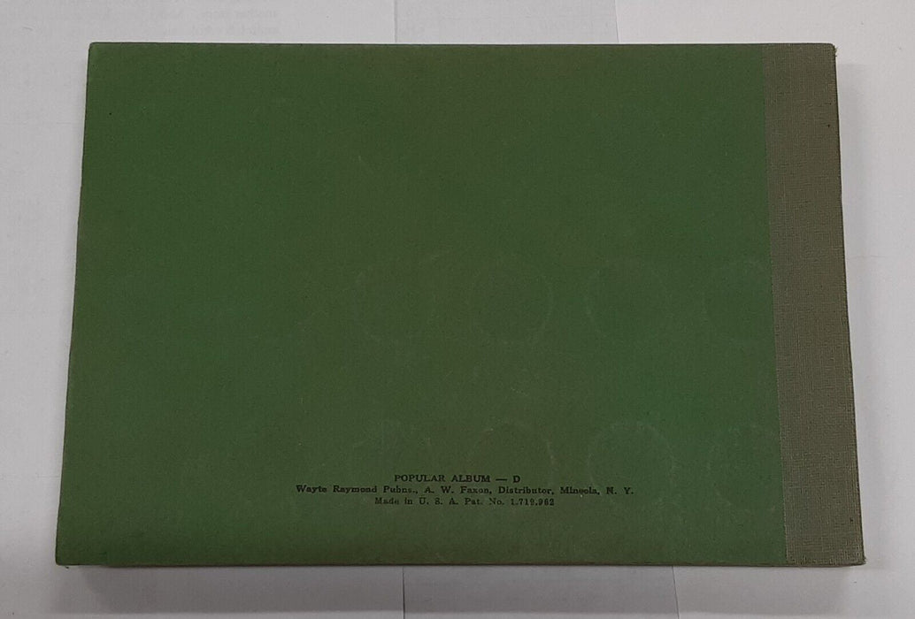 Wayte Raymond Empty US (Buffalo) Nickels 1913-1938 Green Popular Album-D Used