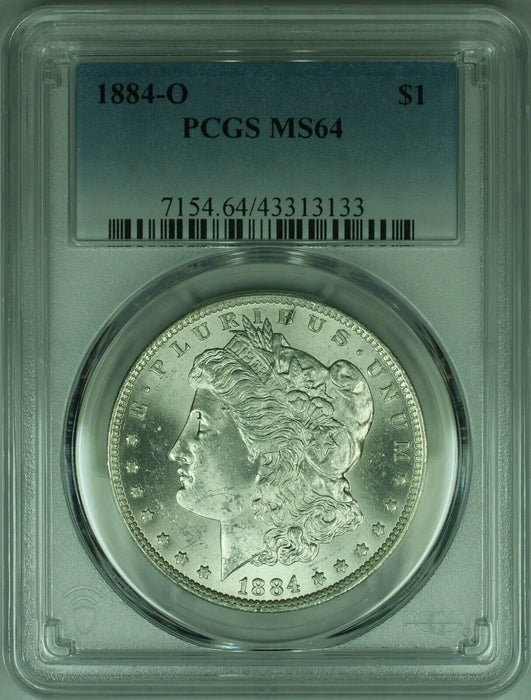 1884-O Morgan Silver Dollar Coin $1 PCGS MS-64 (37) A