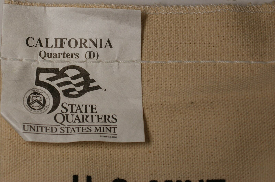 $25 (100 UNC coins) 2005 California - D State Quarter Original Mint Sewn Bag