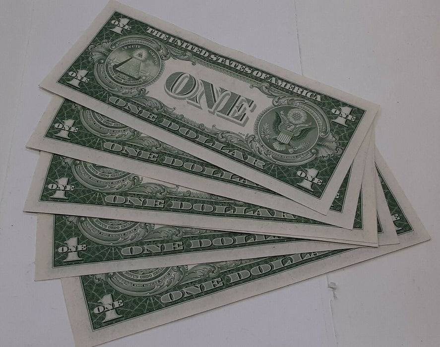 Series 1935-D $1 Silver Certificates-8 Consecutive S/Ns N-G Block AU/UNC Cond