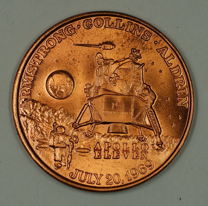 Apollo XI 11 "Project Apollo" Commemorative Bronze Colored Space Medal