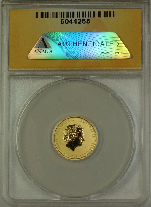 2015-P Australia $15 Year of the Goat Gold Coin ANACS MS-69 DCAM Deep Cameo