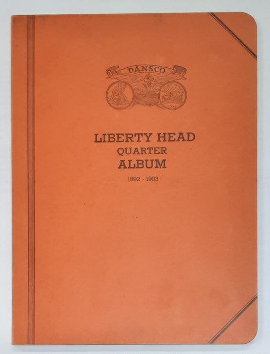 Vintage Dansco Folder No. 7 For Liberty Head (Barber) Quarters 1892-1903 -- Used