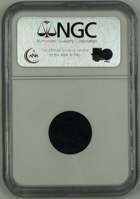 1861-65 Troy NY 1 Cent Civil War Store Token F-890C-2H NGC MS-62 Fred A Plum