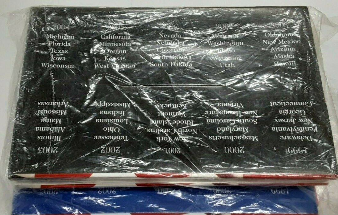 2002 State Quarters Set 20 Coins Total in Cases-Includes P & D/Gold&Plat Plated