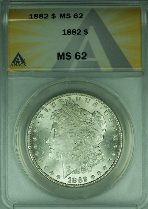 1882 Morgan Silver Dollar $1 ANACS MS-62  (26)