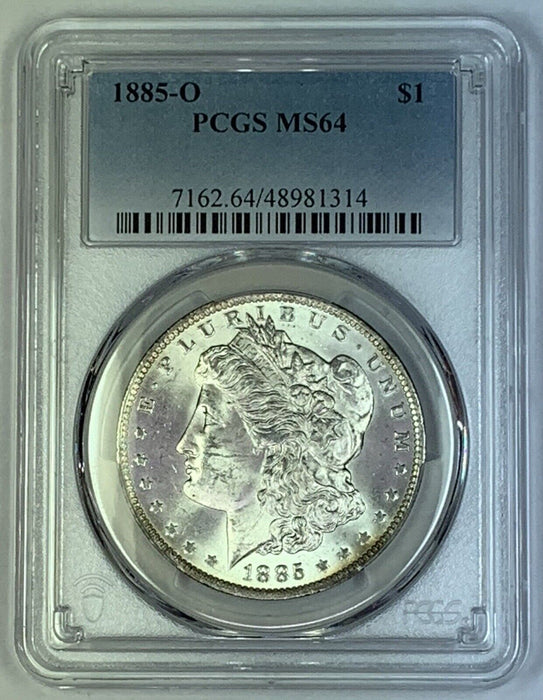 1885-O Morgan Silver $1 Dollar Coin PCGS MS 64 (7) C