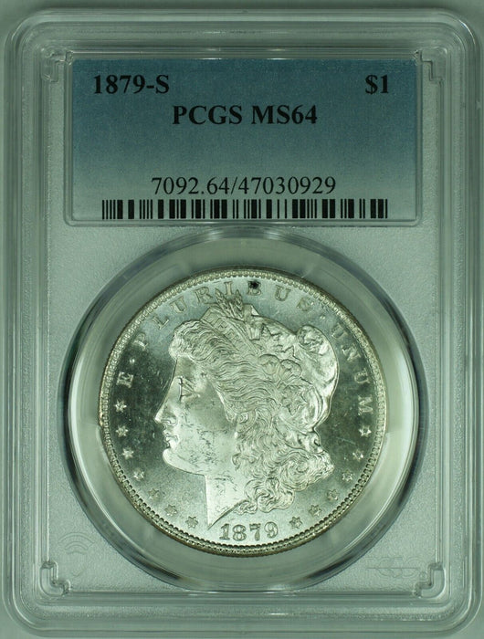 1879-S Morgan Silver Dollar Semi Proof-Like  PCGS MS-64   (35G)