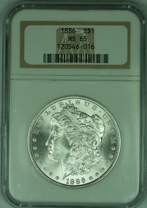 1886 Morgan Silver Dollar NGC MS 65