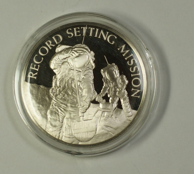 Apollo XVII 17 Sterling Silver Proof Medal .925 Fine