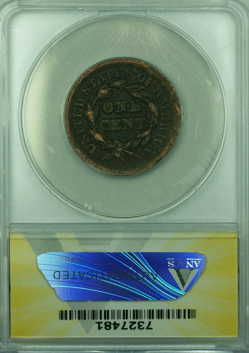 1853 Braided Hair Large Cent  ANACS VF-30 Dets Heavy Corroded-Dmgd-Clnd  (43)