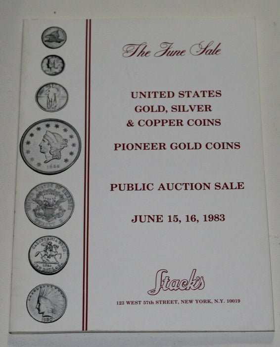 Stacks Auction Catalog The June Sale June 15 16 1983 WW17CC
