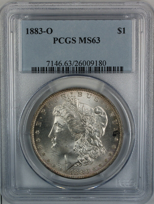 1883-O Morgan Silver Dollar, PCGS MS-63, Better Coin, DGH