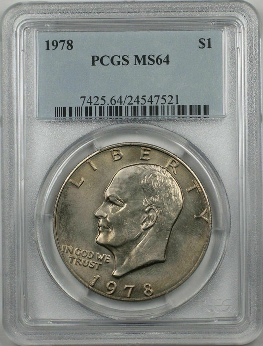 1978 Eisenhower  Ike Dollar $1 Coin PCGS MS64 (BR-39 D)