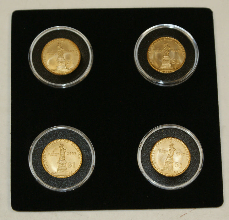 2007 Daniel Carr Concept Presidential Dollar 4 Coin Set w/ Box & COA