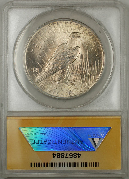 1923 Peace Silver Dollar Coin ANACS $1 MS-61 (Better Coin 8B)