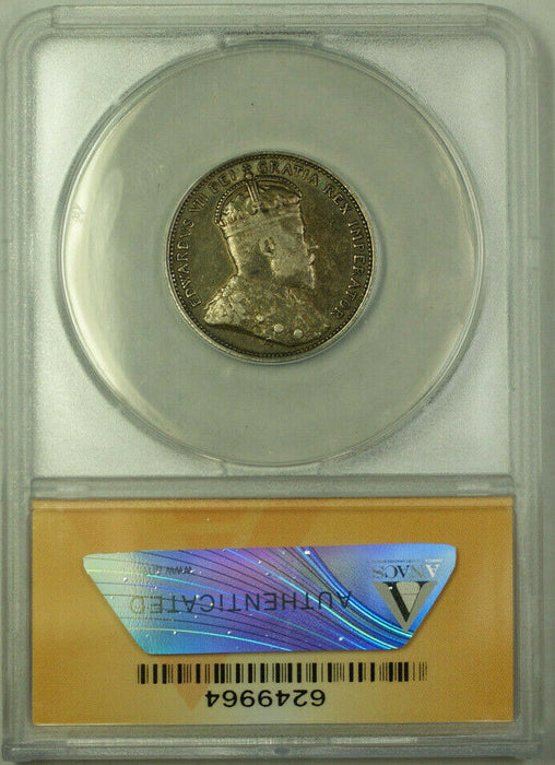 1905 Canada Quarter 25 Cents Silver Coin ANACS EF-40