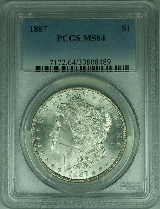 1887 Morgan Silver Dollar S$1 PCGS MS-64 (30)