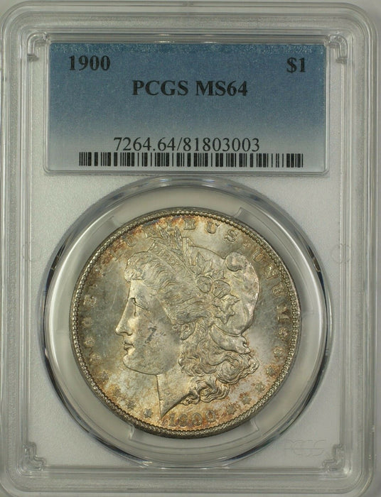 1900 Morgan Silver Dollar $1 Coin PCGS MS-64 Lightly Toned (14)