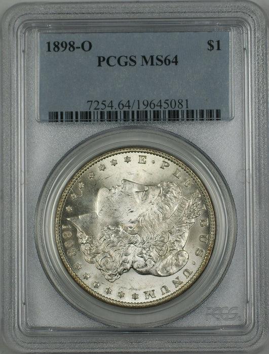 1898-O Clashed Dies Morgan Silver Dollar $1 PCGS MS-64 (Better Coin) (4L)