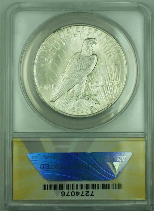 1923 Peace Silver Dollar $1 Coin ANACS MS-61 Looks Undergraded (30) B