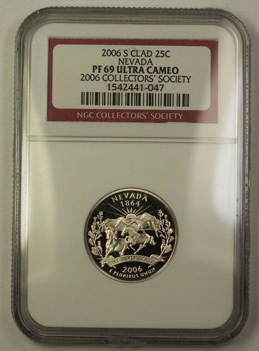 2006-S US Clad State Quarter Nevada NGC PF-69 Ultra Cameo 2006 Collector Society