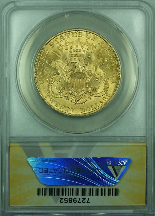 1907 Liberty Head G$20 Gold Twenty Dollar ANACS MS-62