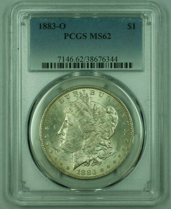 1883-O Morgan Silver Dollar S$1 PCGS MS-62 Lightly Toned (B) (26)