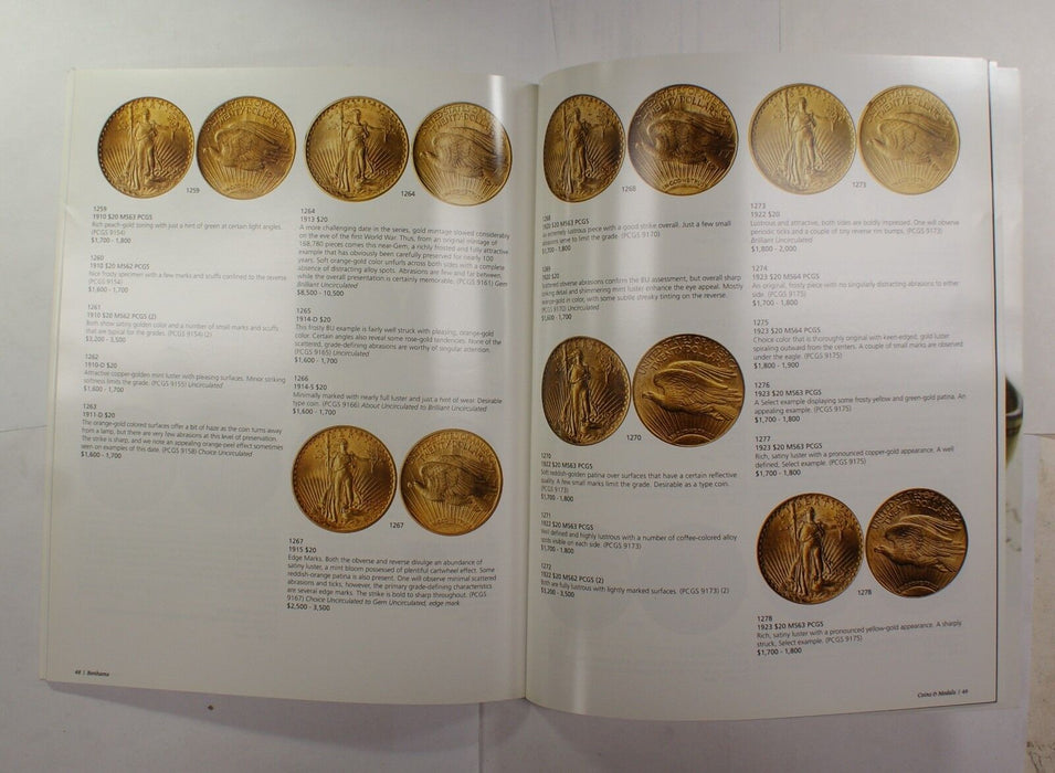 September 4th 2011 Los Angeles Coins and Medals Bonhams Auction Catalog A239