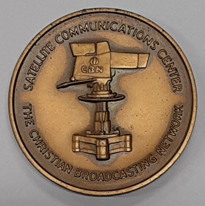 1978 CBN Satellite Communications Souvenir Bronze Medal 47MM - See Photos