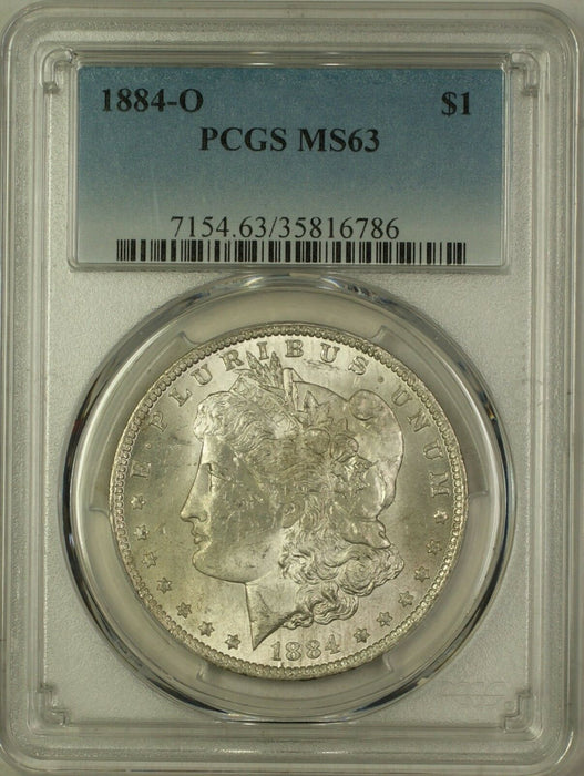 1884-O Morgan Silver Dollar $1 Coin PCGS MS-63 (5A)