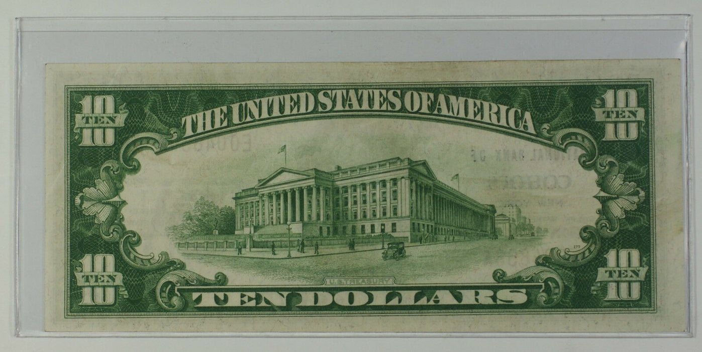 1929 Type 1 $10 Dollar National Currency Banknote Cohoes New York Charter # 1347