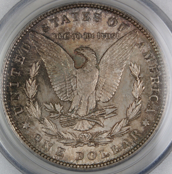1886 Morgan Silver Dollar Coin, PCGS MS-62 Toned