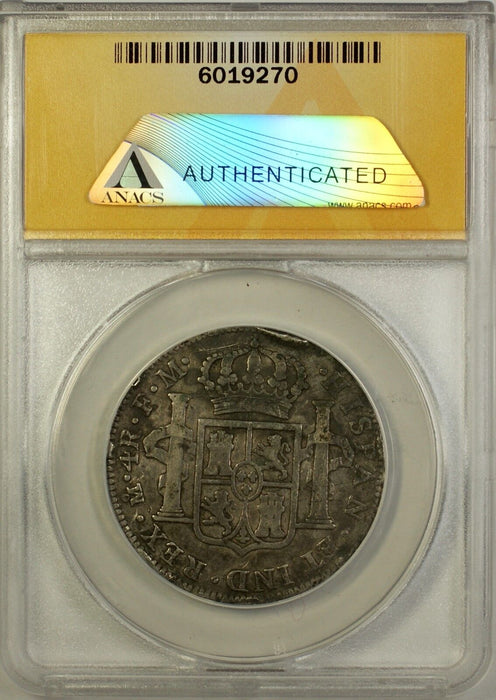 1790-Mo, FM Mexico 4 Reales Silver Coin ANACS F 12 Details Damaged