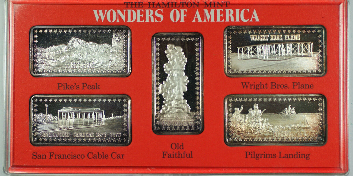 Wonders of America Hamilton Mint .999 Fine 1oz Group II Silver