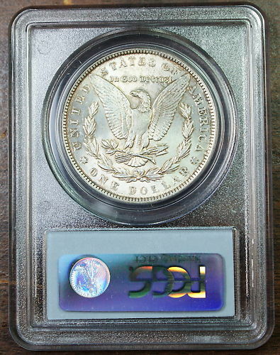 1886 Morgan Silver Dollar Coin, PCGS MS-64 Toned