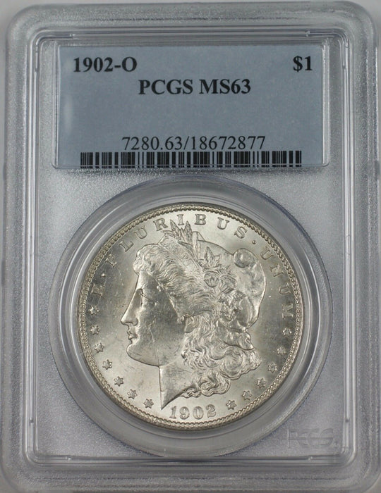 1902-O Morgan Silver Dollar $1 Coin PCGS MS-63 Better Coin (BR-25 F)