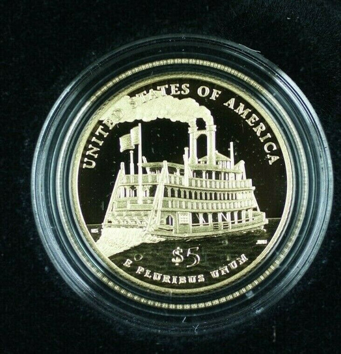 2016-W Mark Twain $5 Commemorative Gold Coin Gem Proof With Box & COA